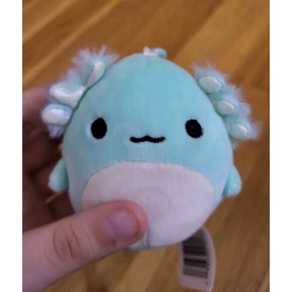 Squishmallows Anastasia the Axolotl 3.5" Clip-On Keychain Plush Kellytoy - Picture 7 of 14